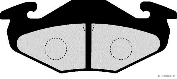 Jeu de 4 plaquettes de frein HERTH+BUSS JAKOPARTS J3618001