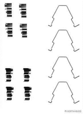Kit d'accessoires pour plaquette de frein à disque HERTH+BUSS JAKOPARTS J3660303