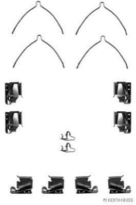 Kit acessórios de pastilhas de travão HERTH+BUSS JAKOPARTS ref. J3662022