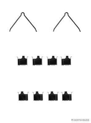 Kit d'accessoires pour plaquette de frein à disque HERTH+BUSS JAKOPARTS J3663008