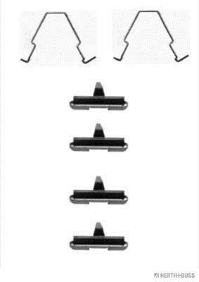 Kit d'accessoires pour plaquette de frein à disque HERTH+BUSS JAKOPARTS J3663012