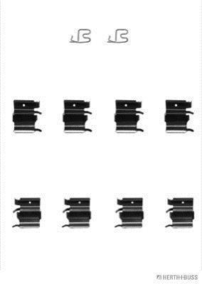 Kit d'accessoires pour plaquette de frein à disque HERTH+BUSS JAKOPARTS J3665011
