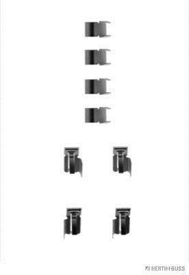 Kit d'accessoires pour plaquette de frein à disque HERTH+BUSS JAKOPARTS J3666000