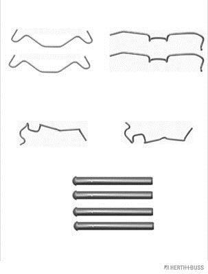 Kit d'accessoires pour plaquette de frein à disque HERTH+BUSS JAKOPARTS J3666004