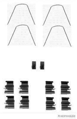 Kit d'accessoires pour plaquette de frein à disque HERTH+BUSS JAKOPARTS J3668006