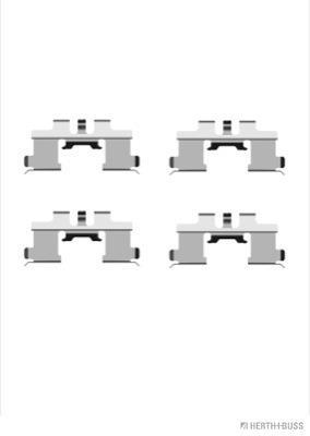 Kit d'accessoires pour plaquette de frein à disque HERTH+BUSS JAKOPARTS J3668009