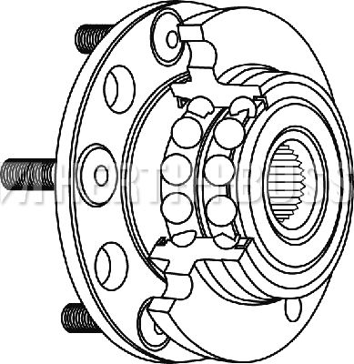 Roulement de roue HERTH+BUSS JAKOPARTS J4711036
