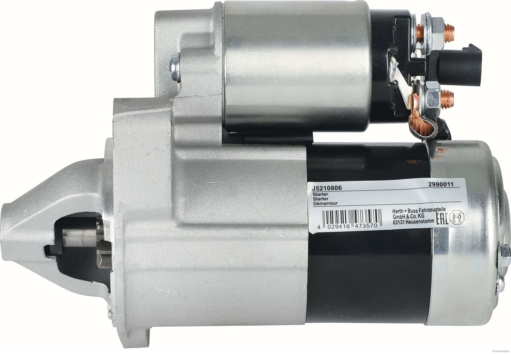 Motor de arranque (Arrancador) HERTH+BUSS JAKOPARTS J5210806