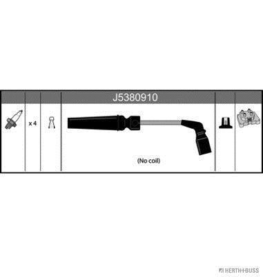 Juego de cables de encendido HERTH+BUSS JAKOPARTS ref. J5380910
