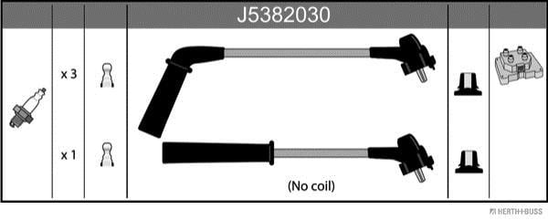 Juego de cables de encendido HERTH+BUSS JAKOPARTS ref. J5382030