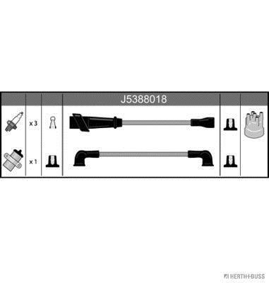 Juego de cables de encendido HERTH+BUSS JAKOPARTS ref. J5388018