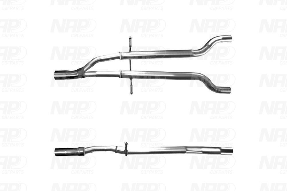 Tuyau d'échappement (Tuyau d'échappement) NAP carPARTS CAC10414