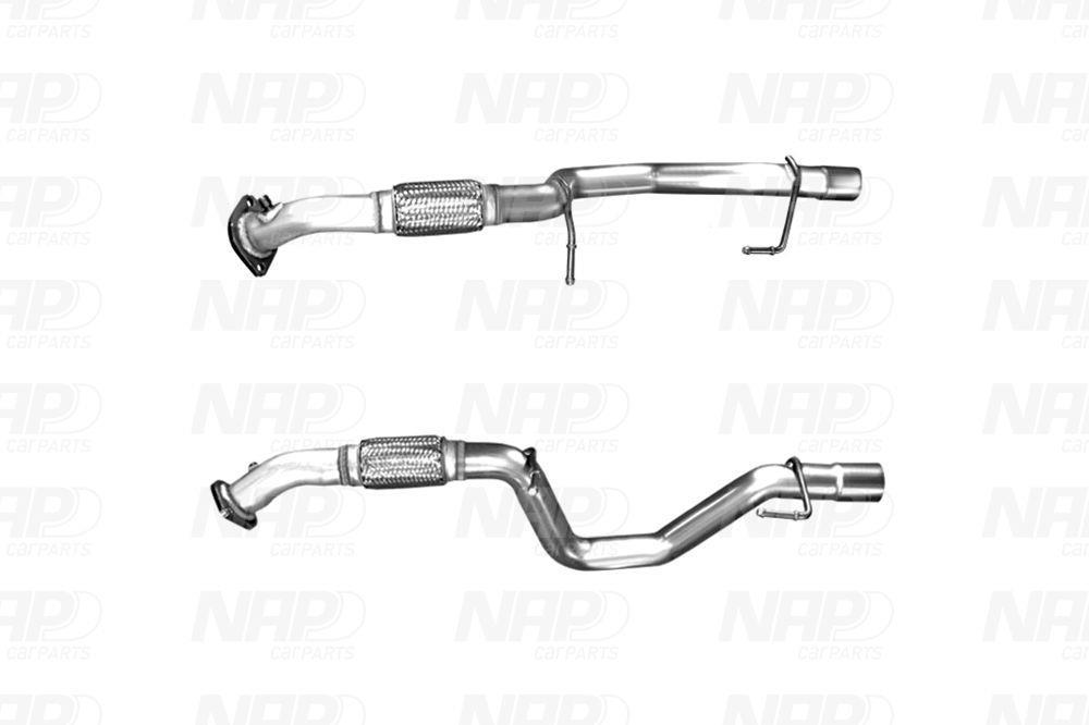 Tuyau d'échappement (Tuyau d'échappement) NAP carPARTS ref. CAC10522
