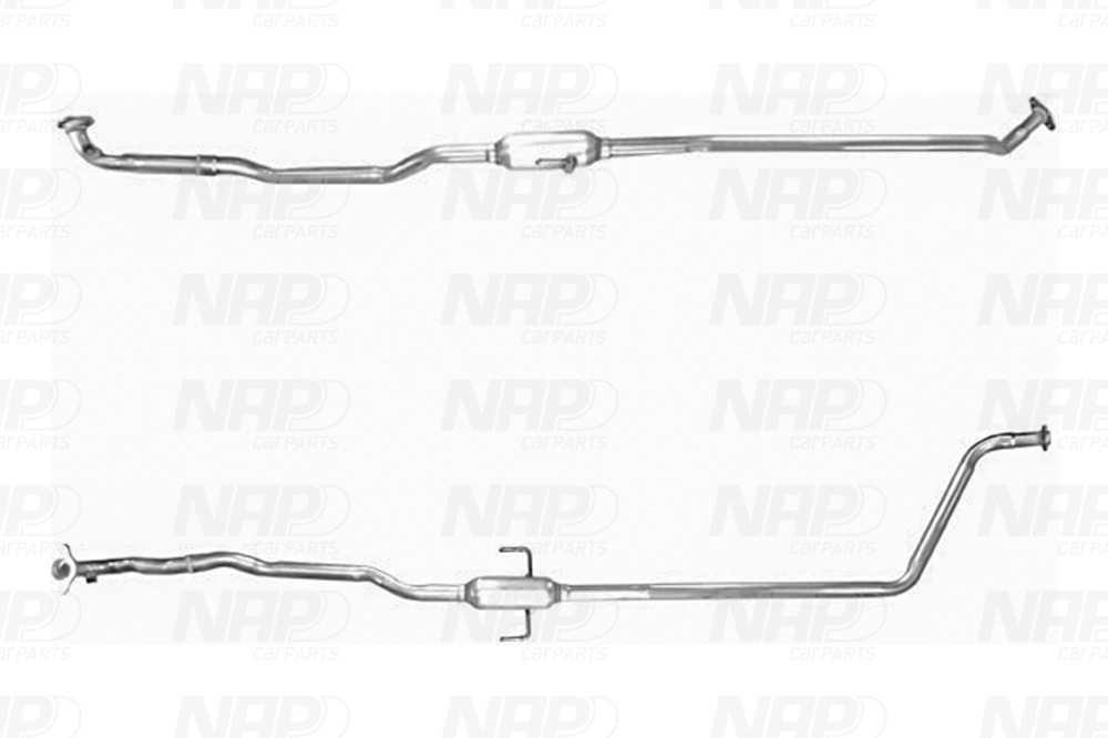 Tuyau d'échappement (Tuyau d'échappement) NAP carPARTS CAC10650
