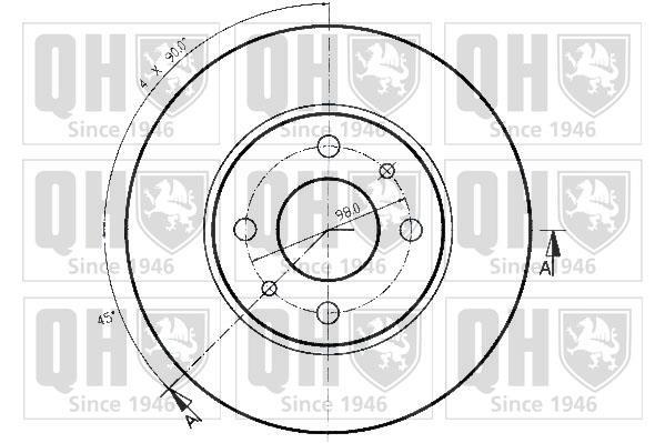 Disques de frein QUINTON HAZELL BDC3436