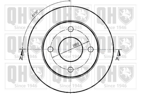 Disques de frein QUINTON HAZELL ref. BDC3753