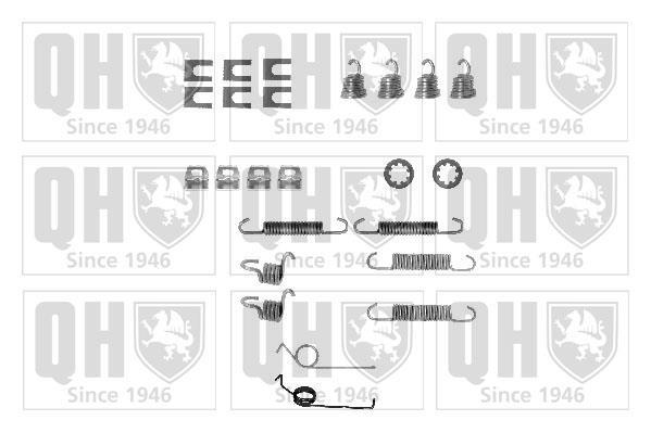 Kit d'accessoires pour mâchoire de frein à tambour QUINTON HAZELL ref. BFK208