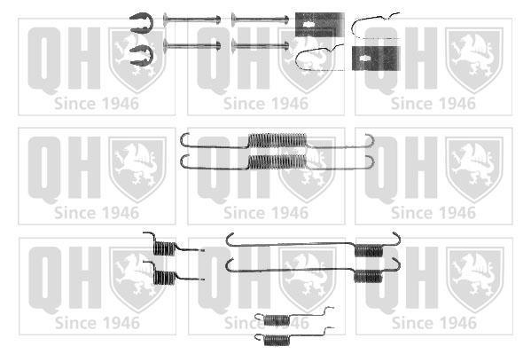Kit d'accessoires pour mâchoire de frein à tambour QUINTON HAZELL ref. BFK454