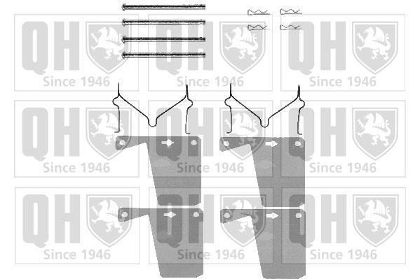 Kit acessórios de pastilhas de travão QUINTON HAZELL ref. BFK634