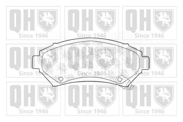 Jeu de 4 plaquettes de frein QUINTON HAZELL ref. BP1066