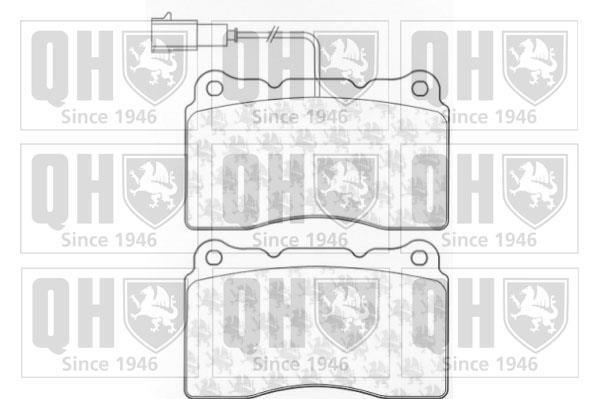 Jeu de 4 plaquettes de frein QUINTON HAZELL BP1080