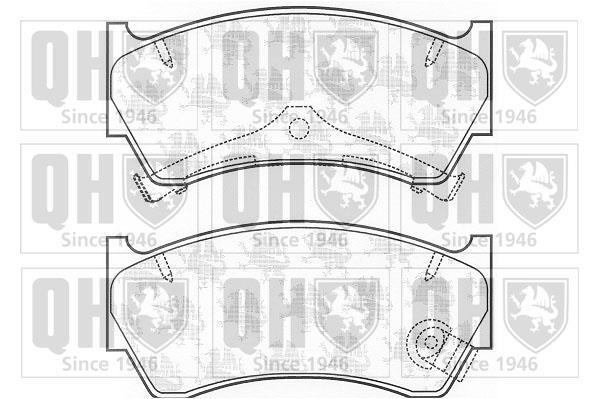 Jeu de 4 plaquettes de frein QUINTON HAZELL BP1151