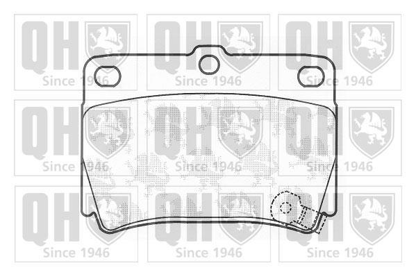 Jeu de 4 plaquettes de frein QUINTON HAZELL ref. BP1230