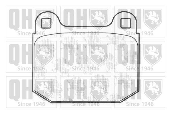 Jeu de 4 plaquettes de frein QUINTON HAZELL BP1255