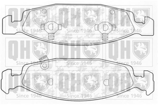 Jeu de 4 plaquettes de frein QUINTON HAZELL ref. BP1265