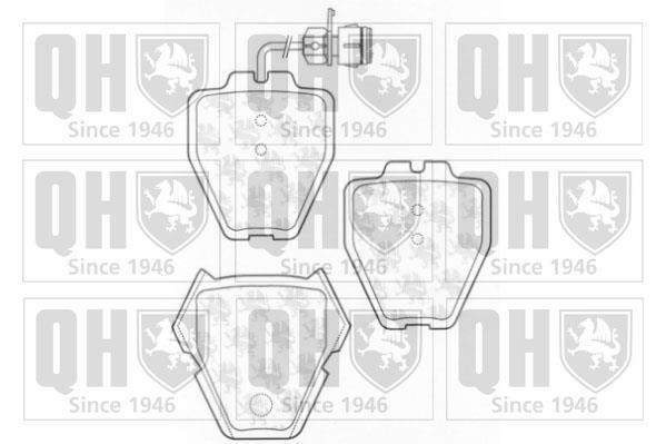 Jeu de 4 plaquettes de frein QUINTON HAZELL ref. BP1268