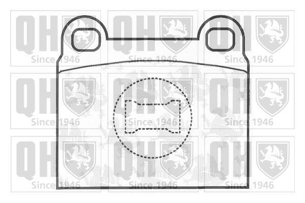Jogo de 4 pastilhas de travão QUINTON HAZELL ref. BP136
