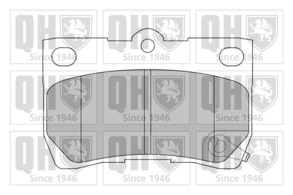 Jeu de 4 plaquettes de frein QUINTON HAZELL BP1540
