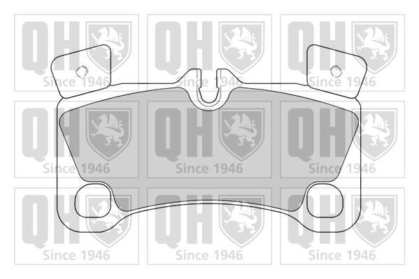 Jeu de 4 plaquettes de frein QUINTON HAZELL ref. BP1571