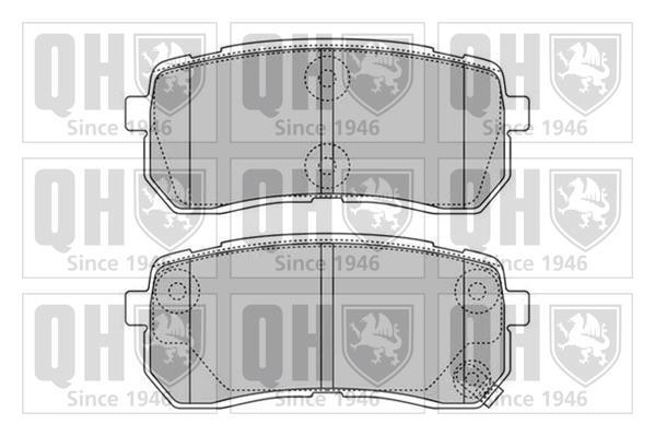 Jeu de 4 plaquettes de frein QUINTON HAZELL BP1599