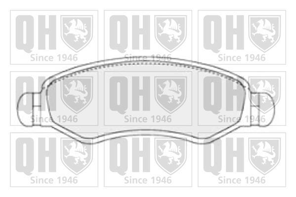 Jeu de 4 plaquettes de frein QUINTON HAZELL ref. BP1609