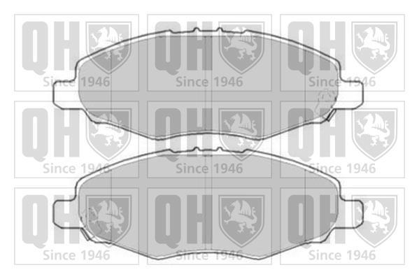 Jeu de 4 plaquettes de frein QUINTON HAZELL BP1615