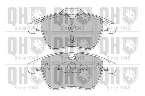 Jogo de 4 pastilhas de travão QUINTON HAZELL ref. BP1629