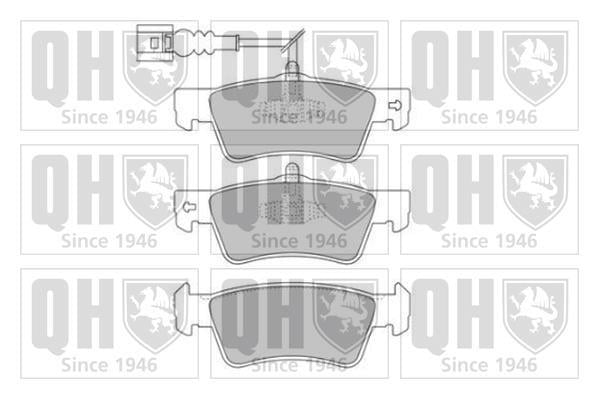 Jeu de 4 plaquettes de frein QUINTON HAZELL BP1698
