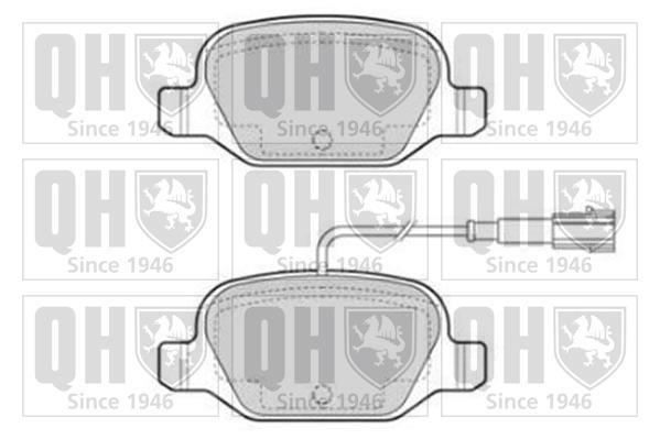 Jeu de 4 plaquettes de frein QUINTON HAZELL ref. BP1852