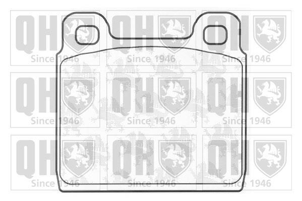 Jeu de 4 plaquettes de frein QUINTON HAZELL BP291