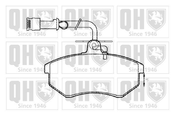 Jogo de 4 pastilhas de travão QUINTON HAZELL ref. BP399