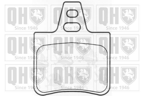 Jeu de 4 plaquettes de frein QUINTON HAZELL ref. BP474