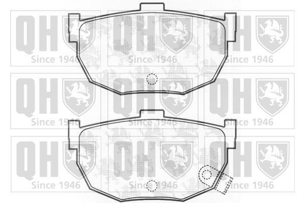 Jeu de 4 plaquettes de frein QUINTON HAZELL BP575
