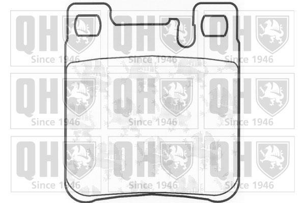 Jeu de 4 plaquettes de frein QUINTON HAZELL BP706