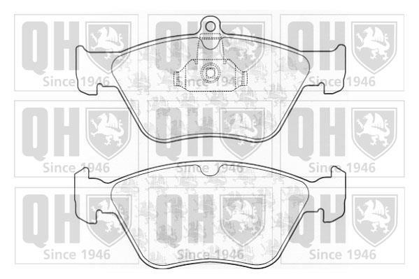 Jeu de 4 plaquettes de frein QUINTON HAZELL ref. BP793