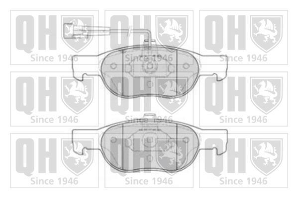 Jeu de 4 plaquettes de frein QUINTON HAZELL ref. BP860
