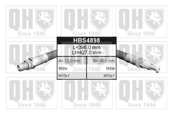 Flexible de frein (Durite de frein) QUINTON HAZELL HBS4898