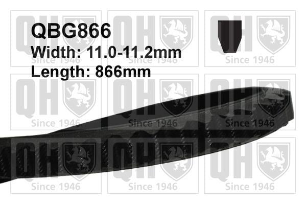 Correia trapezoidal estriada QUINTON HAZELL ref. QBG866