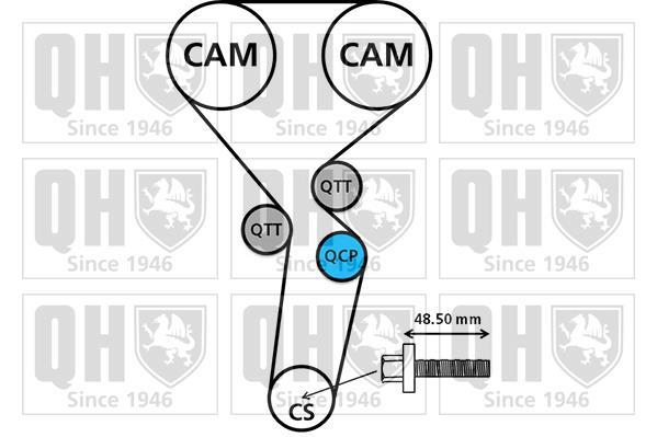 Kit de distribuição QUINTON HAZELL ref. QBK749