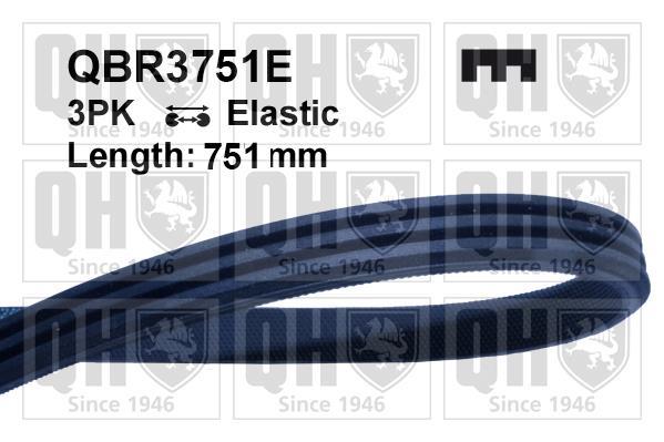 Correia trapezoidal estriada QUINTON HAZELL ref. QBR3751E